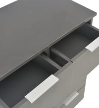 Sideboard Hochglanz-Grau 60x35x80 cm Holzwerkstoff