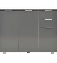 Sideboard Hochglanz-Grau 107x35x80,5 cm