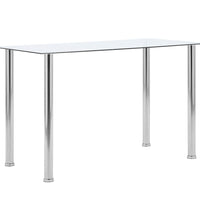 Esstisch Transparent 120 x 60 x 75 cm Hartglas