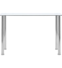 Esstisch Transparent 120 x 60 x 75 cm Hartglas