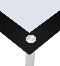 Esstisch Schwarz und Transparent 120 x 60 x 75 cm Hartglas