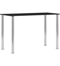 Esstisch Schwarz 120 x 60 x 75 cm Hartglas