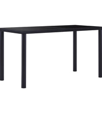 Esstisch Schwarz 140 x 70 x 75 cm Hartglas