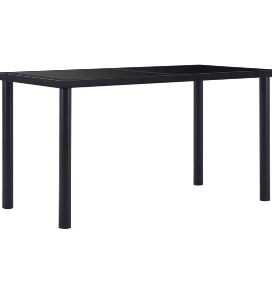 Esstisch Schwarz 140 x 70 x 75 cm Hartglas