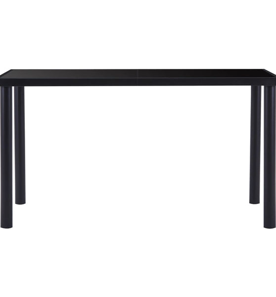 Esstisch Schwarz 140 x 70 x 75 cm Hartglas