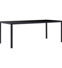 Esstisch Schwarz 200 x 100 x 75 cm Hartglas