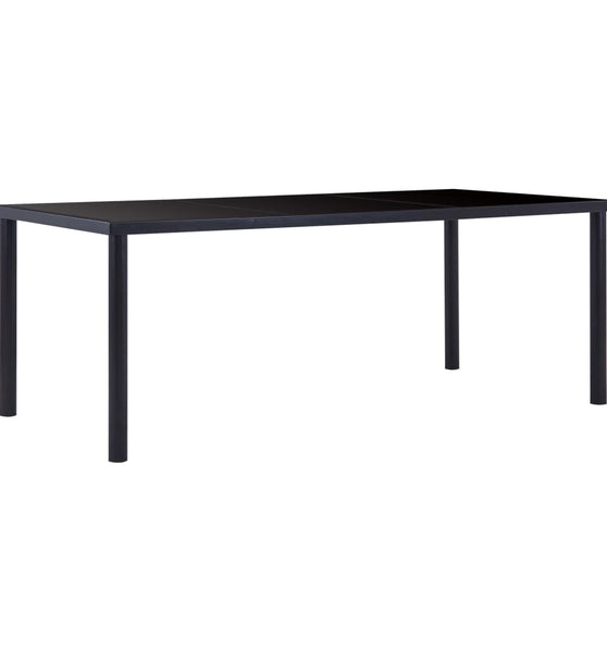 Esstisch Schwarz 200 x 100 x 75 cm Hartglas