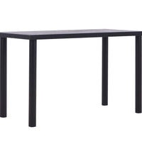 Esstisch Schwarz und Betongrau 120 x 60 x 75 cm MDF