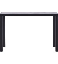 Esstisch Schwarz und Betongrau 120 x 60 x 75 cm MDF