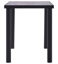 Esstisch Schwarz und Betongrau 120 x 60 x 75 cm MDF
