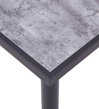 Esstisch Schwarz und Betongrau 120 x 60 x 75 cm MDF