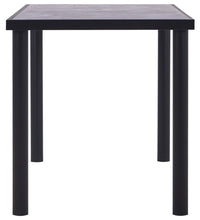 Esstisch Schwarz und Betongrau 140 x 70 x 75 cm MDF