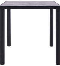 Esstisch Schwarz und Betongrau 160 x 80 x 75 cm MDF