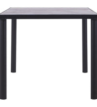 Esstisch Schwarz und Betongrau 180 x 90 x 75 cm MDF