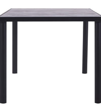 Esstisch Schwarz und Betongrau 200 x 100 x 75 cm MDF
