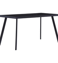 Esstisch Schwarz 140 x 70 x 75 cm Hartglas
