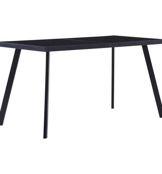 Esstisch Schwarz 140 x 70 x 75 cm Hartglas