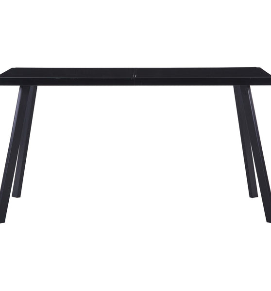 Esstisch Schwarz 140 x 70 x 75 cm Hartglas