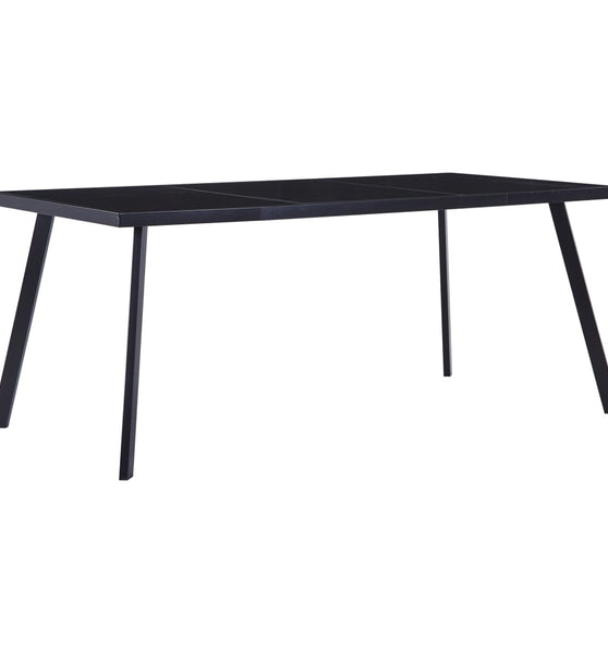 Esstisch Schwarz 160 x 80 x 75 cm Hartglas