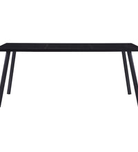 Esstisch Schwarz 160 x 80 x 75 cm Hartglas