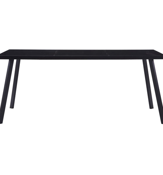 Esstisch Schwarz 160 x 80 x 75 cm Hartglas