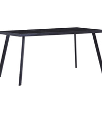 Esstisch Schwarz 180 x 90 x 75 cm Hartglas