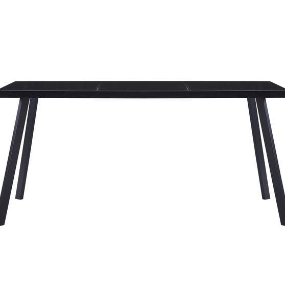 Esstisch Schwarz 180 x 90 x 75 cm Hartglas