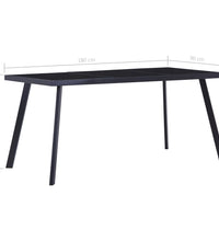 Esstisch Schwarz 180 x 90 x 75 cm Hartglas