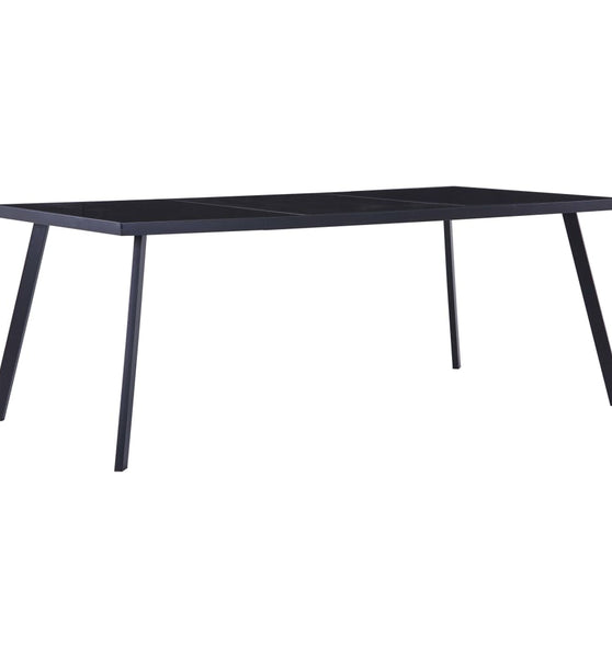 Esstisch Schwarz 200 x 100 x 75 cm Hartglas