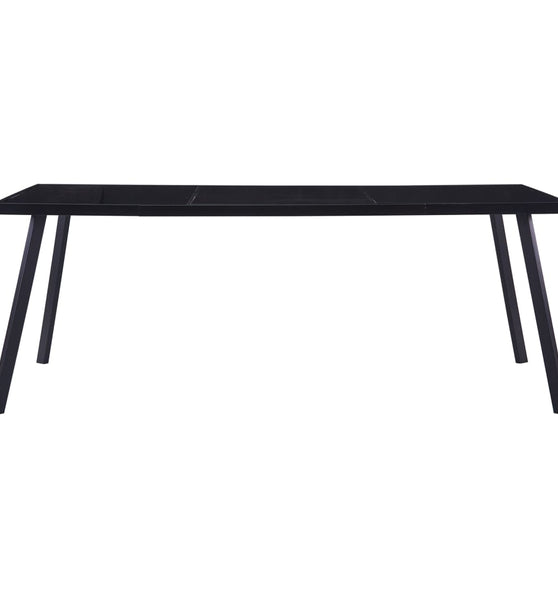 Esstisch Schwarz 200 x 100 x 75 cm Hartglas