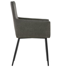 Esszimmerstühle mit Armlehnen 2 Stk. Taupe Stoff