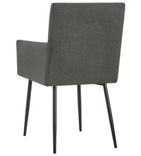 Esszimmerstühle mit Armlehnen 2 Stk. Taupe Stoff