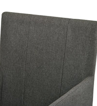 Esszimmerstühle mit Armlehnen 2 Stk. Taupe Stoff
