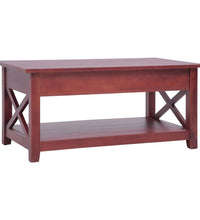 Couchtisch Braun 100×55×46 cm Massivholz Mahagoni