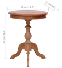 Beistelltisch Natur 50 x 50 x 65 cm Massivholz Mahagoni