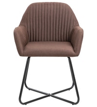 Esszimmerstühle 2 Stk. Braun Stoff