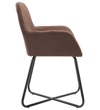 Esszimmerstühle 2 Stk. Braun Stoff