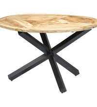 Esstisch Rund 120×76 cm Mango Massivholz