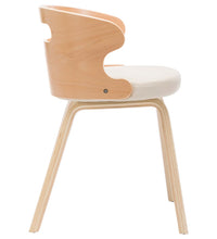 Esszimmerstühle 2 Stk. Creme Bugholz und Kunstleder