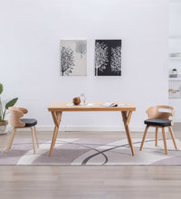 Esszimmerstühle 2 Stk. Schwarz Bugholz und Kunstleder