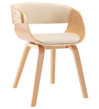 Esszimmerstuhl Creme Bugholz und Kunstleder