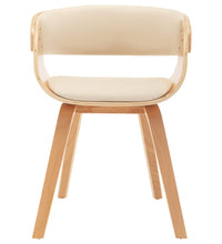 Esszimmerstuhl Creme Bugholz und Kunstleder