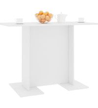 Esstisch Weiß 110x60x75 cm Holzwerkstoff