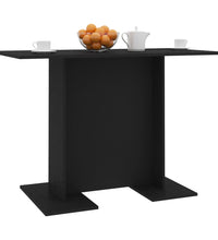 Esstisch Schwarz 110x60x75 cm Holzwerkstoff
