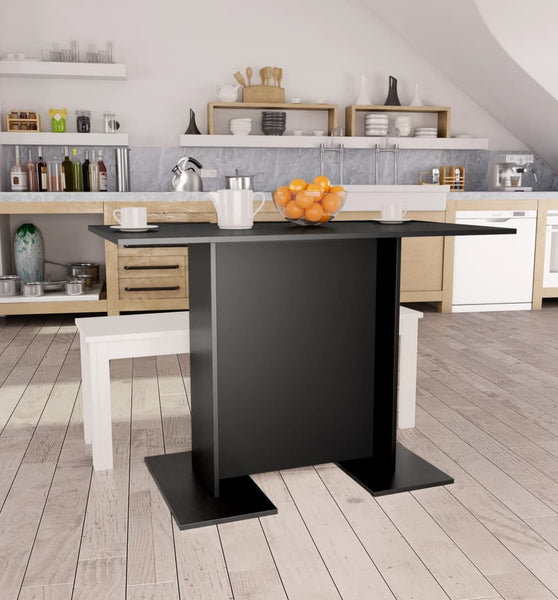 Esstisch Schwarz 110x60x75 cm Holzwerkstoff