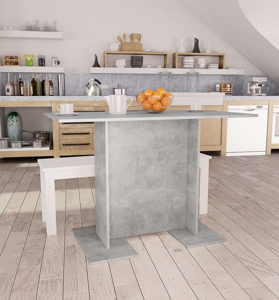 Esstisch Betongrau 110x60x75 cm Holzwerkstoff