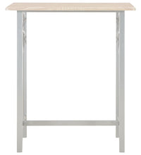 3-tlg. Bar-Set Holz und Stahl