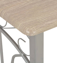 3-tlg. Bar-Set Holz und Stahl