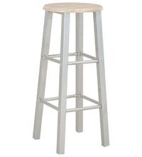 3-tlg. Bar-Set Holz und Stahl
