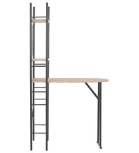 3-tlg. Klappbare Essgruppe mit Ablagefach MDF und Stahl